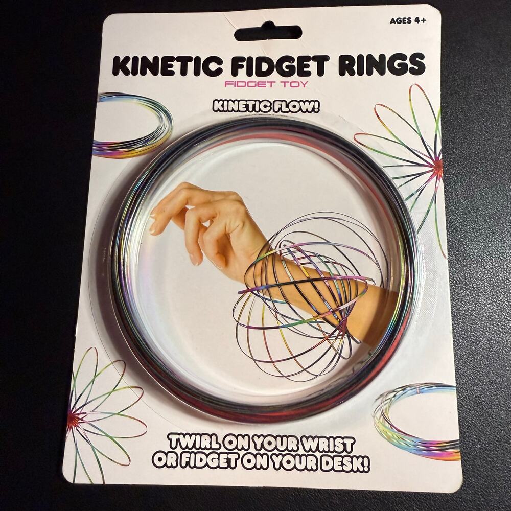 Kinetic Fidget Rings (New, Unopened) Ages 4+